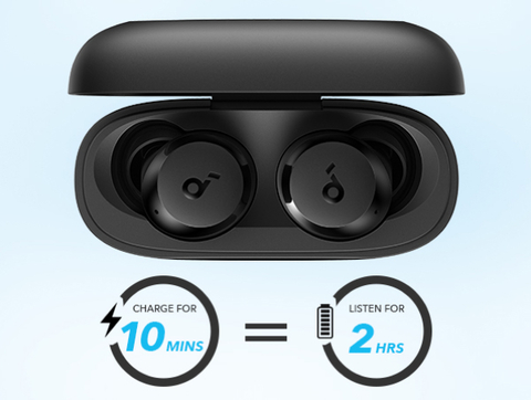 Soundcore by Anker A25i True Wireless Bluetooth Earbuds - Black