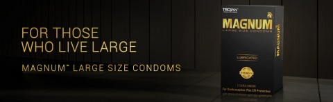 Trojan Magnum Lubricated Condom 3 Ct., Sexual Wellness