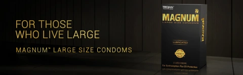 Trojan Magnum Large Size Lubricated Condoms - 12 Count - pavilions