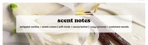 VC scent notes
