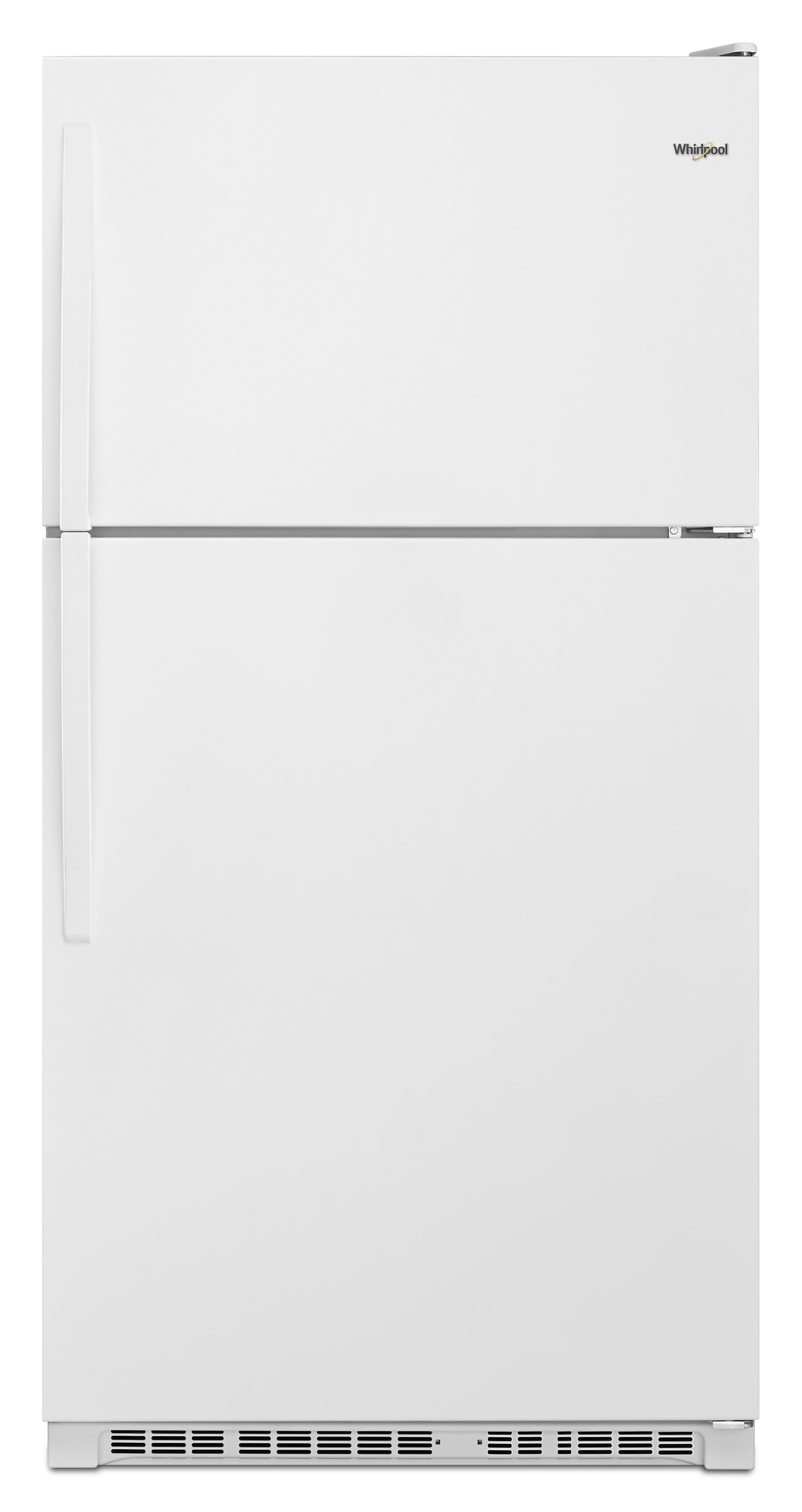 Whirlpool 20.5-cu ft Top Freezer Refrigerator with Optional (sold  separately) Ice Maker Kit- White in the Top-Freezer Refrigerators  department at Lowes.com