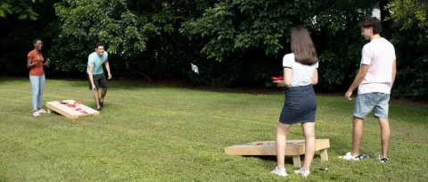 Backyard Hero Solid Wood Bean Bag Toss Game