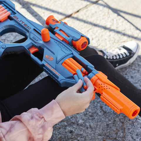 Nerf Elite 2.0 Eaglepoint RD-8 Blaster -- 8-Dart Drum, Detachable Scope and  Barrel, 16 Nerf Darts, Bolt Action 