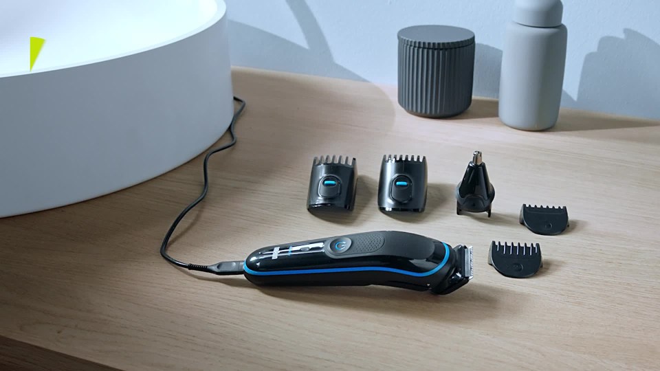 thumbnail video image 2 of Braun MGK3220, 6-in-1 Electric Beard Trimmer for Men, All-in-One Tool Grooming Kit, Black, 2 of 7