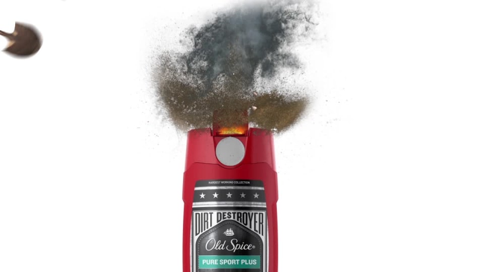 thumbnail video image 2 of Old Spice Hardest Working Body Wash, Pure Sport Plus, 32 Oz, 2 of 4