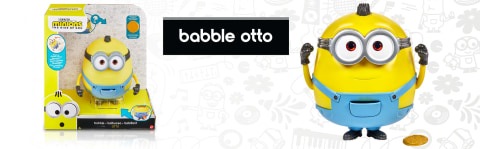 Minions Babble Otto Action Figure with Golden Stone Accessory, 35+ Sounds &  Reacts to Motions 