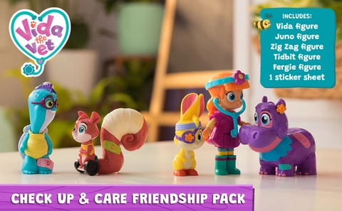 Spin Master Vida The Vet Cast & Care Pack Mit Vida & Zig Zag Figuren – Tierarzt Spielset Für Kinder Ab 3 Jahren