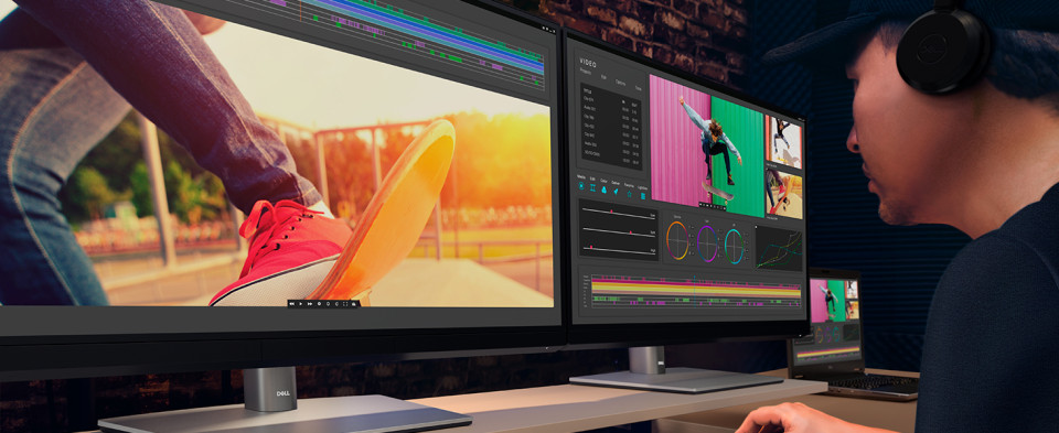 thumbnail video image 2 of Dell UltraSharp U 32\" 3840 x 2160 LCD High Dynamic Range (HDR), 60 Hz Monitor, Black, UP3221Q, 2 of 17