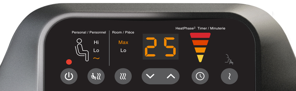 Honeywell HeatGenius(TM) Heater Ceramic 1500W Black 17.15-in HCE845BC |  Réno-Dépôt