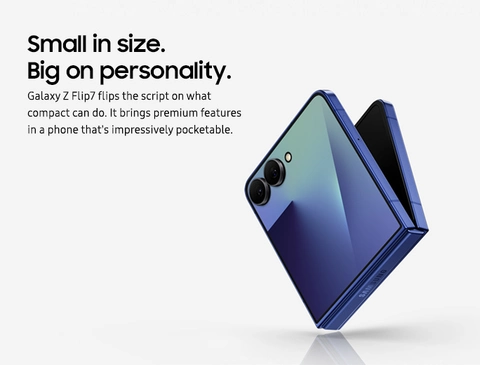 Samsung Galaxy Z Flip7 256GB in Blue Shadow