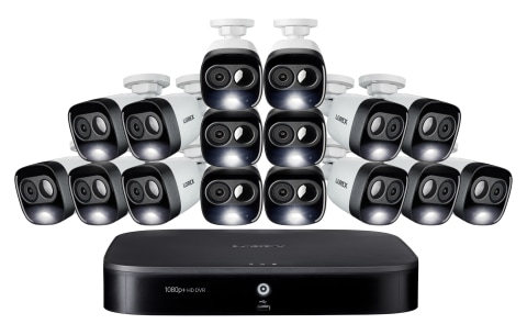 16 Channel 1080p Active Deterrence Security System