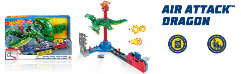 HOT WHEELS PISTA CITY ATAQUE AEREO DO DRAGAO GJL13 - HOT WHEELS