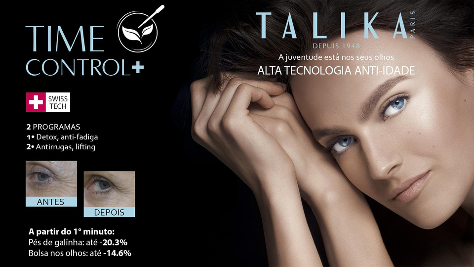 Talika Time Control + equipamento para alisar e reduzir rugas para olhos