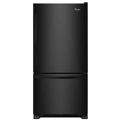 Whirlpool 30 in. 19.0 Cu. Ft. Black Bottom Freezer Refrigerator Maine s Top Appliance and Mattress Retailer Southern Central Maine