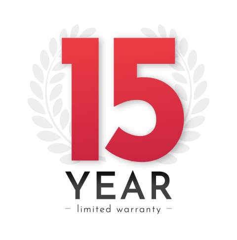 Icon displaying our 15 year warranty.