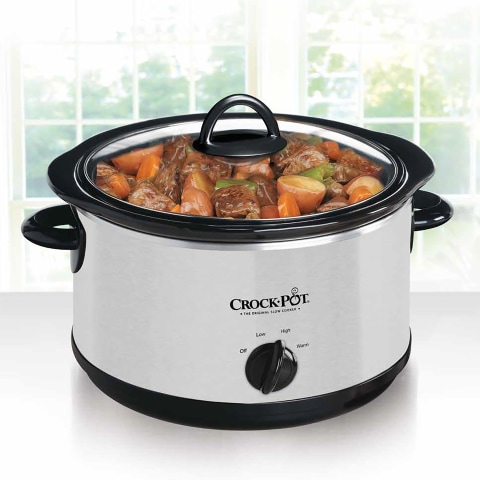 Crock-Pot The Original Slow Cooker, 5-Quart, Stainless Steel (SCR500-SP)