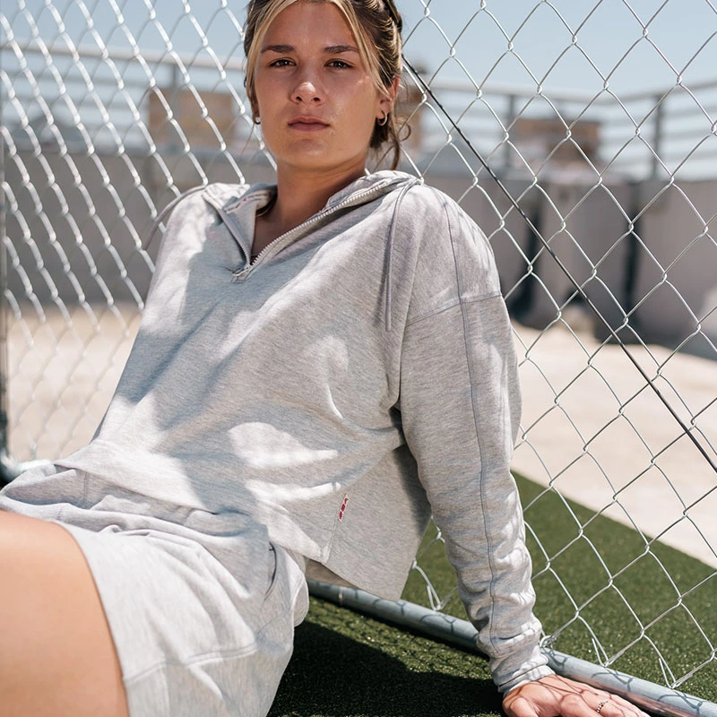 Easton Women's Jen Schro Cropped Softball Crew Sweatshirt – French Terry, Heather Charcoal, Sizes XS-XL