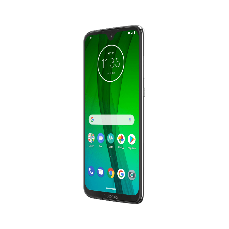 Motorola スマートフォン グリーン Motorola Moto G7 64GB Unlocked Smartphone, White, Cell