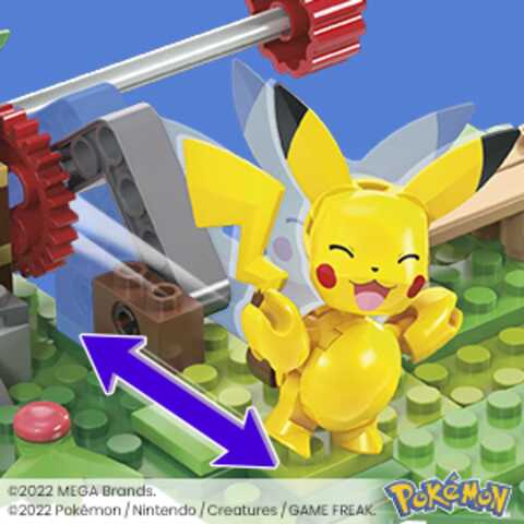 Mattel - Pokemon - Construção Pokémon com movimento: Pikachu, Wooloo e  Pidgey, 240 blocos ㅤ, OUTRAS CONSTRUÇÕES