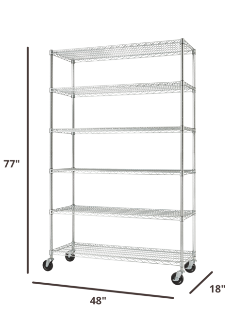 dimensions of the shelving rack