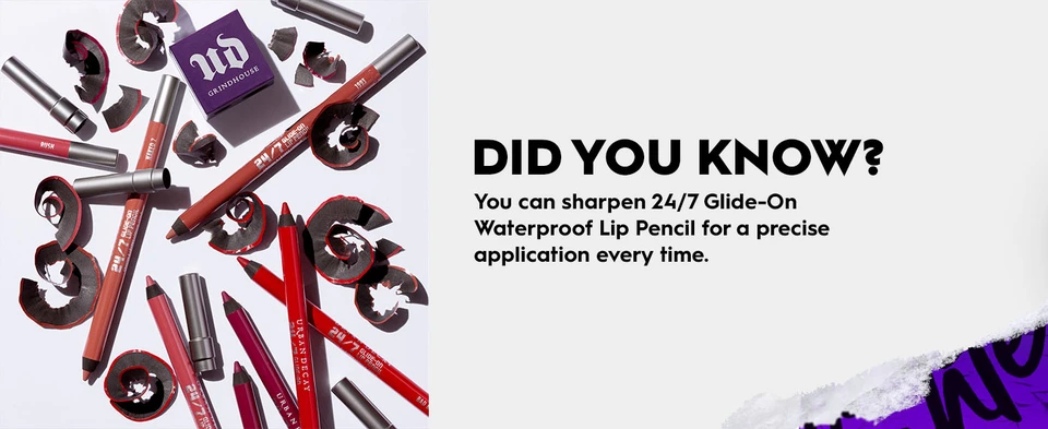 Did you know? You can sharpen 24/7 Lip Liner for a precise application every time. 