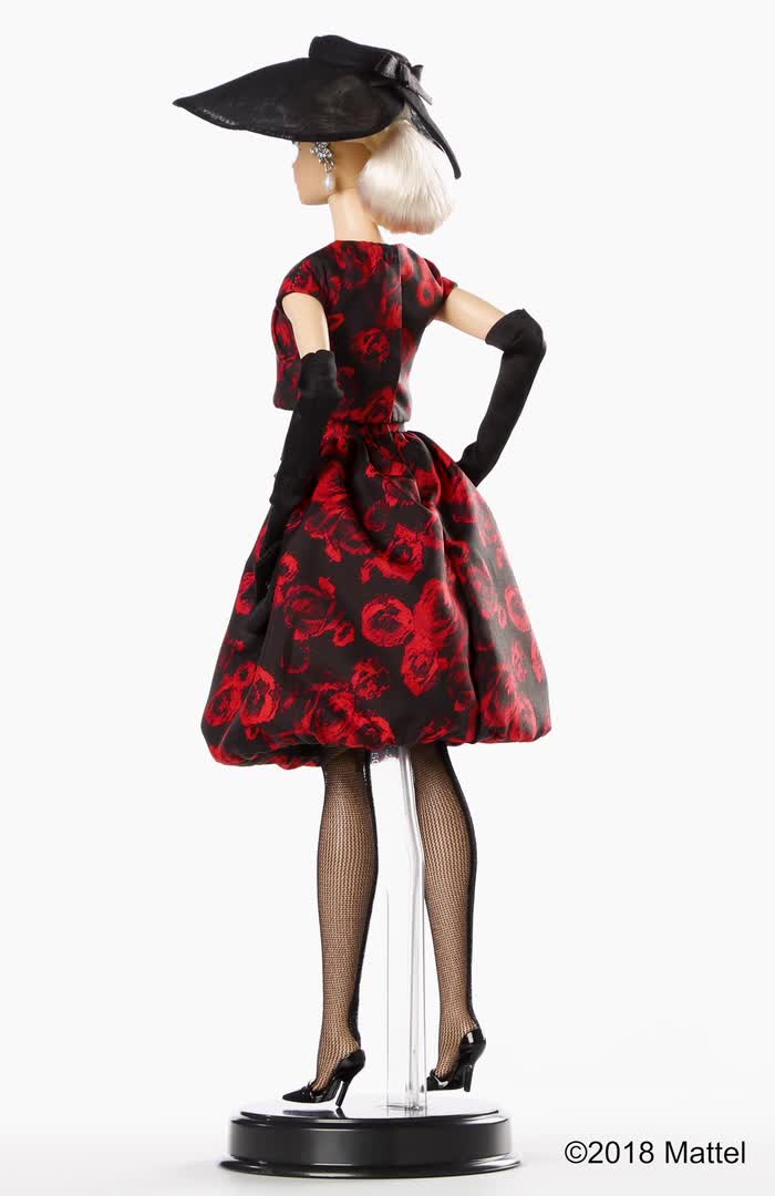 barbie silkstone elegant rose cocktail dress