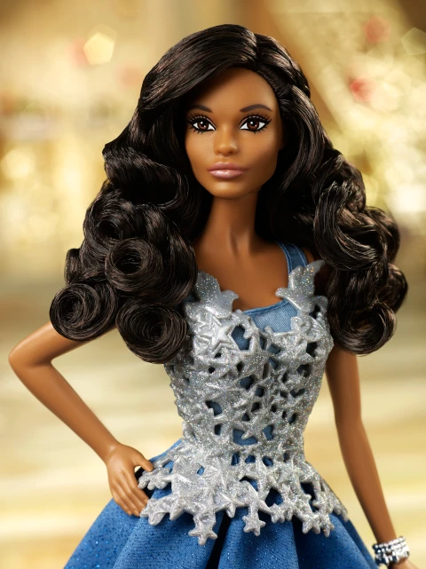 Barbie, 2016 Holiday Collectible Doll, Blue Ombre Sparkle Skirt -  Walmart.com