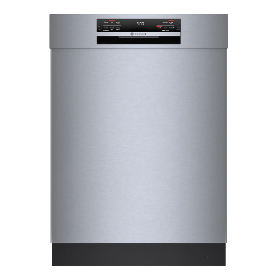 Bosch 800 Series Smart 24-in 3-Rack 42 dBA Smudge Free Stainless