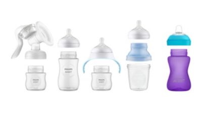 Philips Avent Natural Baby Bottle with Natural Response Nipple, Clear, 4oz,  3pk