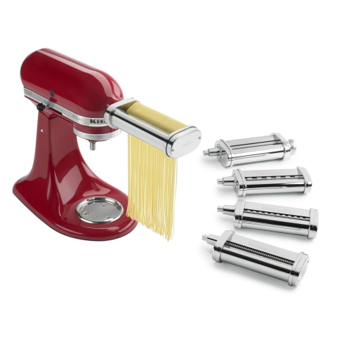 Pasta Roller & Cutters Attachment for KitchenAid Stand Mixers, 3 in 1 Pasta  Maker Set Included Pasta Sheet Roller, Spaghetti Cutter, Fettuccine Cutter