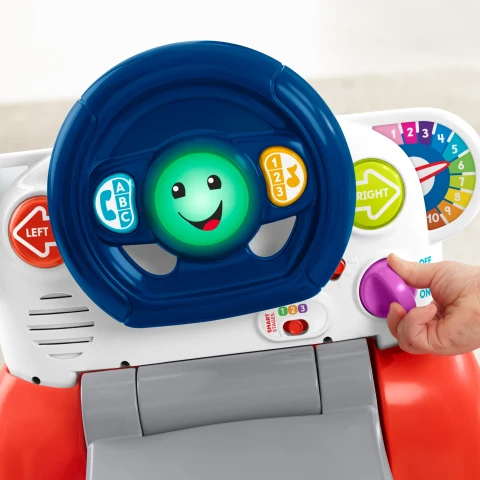 Fisher Price Laugh Learn 3 in 1 Smart Car Infant Walker Toddler Ride On Toy Walmart