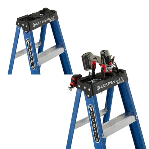Louisville+Ladder+W-3217-06+6ft.+Fiberglass+Step+Ladder for sale online