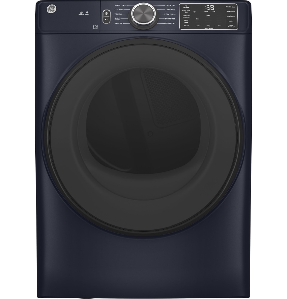 GE® 7.8 Ft. Sapphire Blue Smart Front Load Electric Dryer | Pioneer TV Appliance
