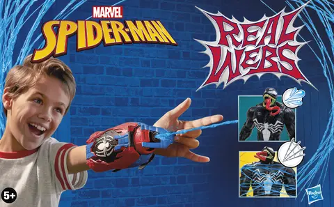 Marvel Spider-Man Real Webs Ultimate Web Blaster, 2-in-1 Blaster