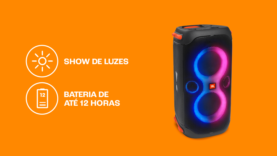 Caixa Amplificada JBL PARTY BOX 110, 160W, Bluetooth Caixa Amplificada JBL PARTY BOX 110, 160W, Bluetooth