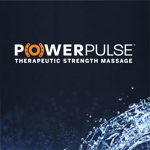 PowerPulse Logo with Tagline - Therapeutic Strength Massage