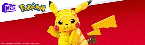 Mega Construx - Pokémon Pikachu Géant - Briques de construction - Dès 8 ans  - Jeux de construction