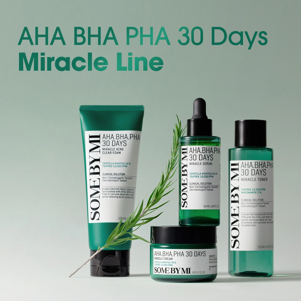 AHA BHA PHA 30 Days Miracle Acne Cleansing Foam