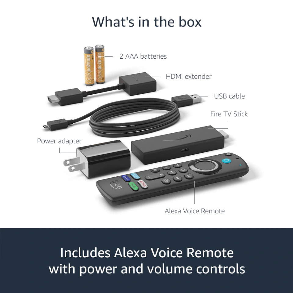 Fire TV Stick With Alexa Voice Remote, 2 pc