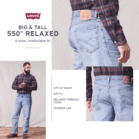 levis 550 relaxed fit jeans big & tall jcpenney