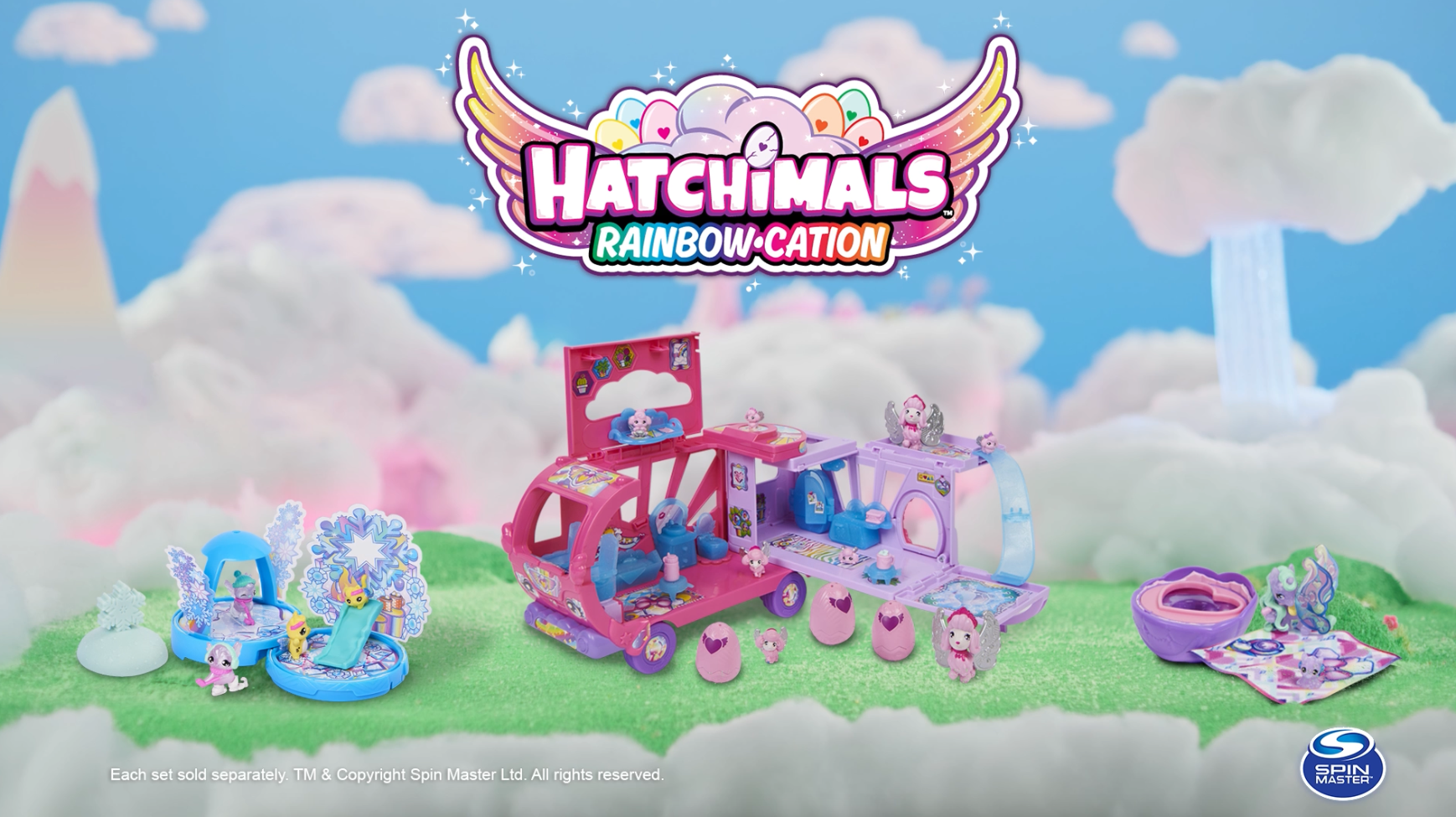 Hatchimals CollEGGtibles Transforming Rainbow-cation Camper Toy Car