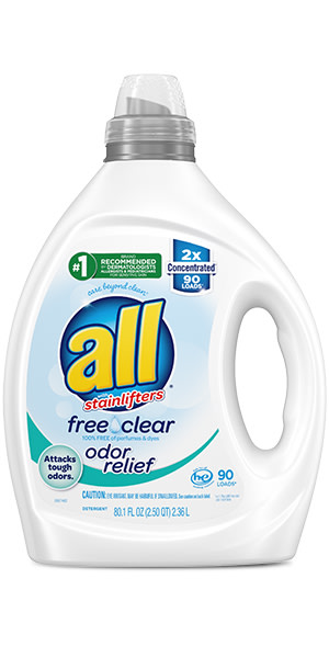 Basics Concentrated Liquid Laundry Detergent, Free & Clear, 110  Count, 82.5 Fl Oz (Previously Solimo)