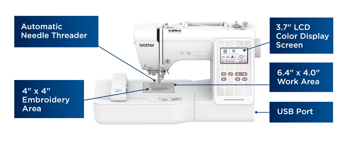 PE570 | HomeSewingEmbroidery | By Brother