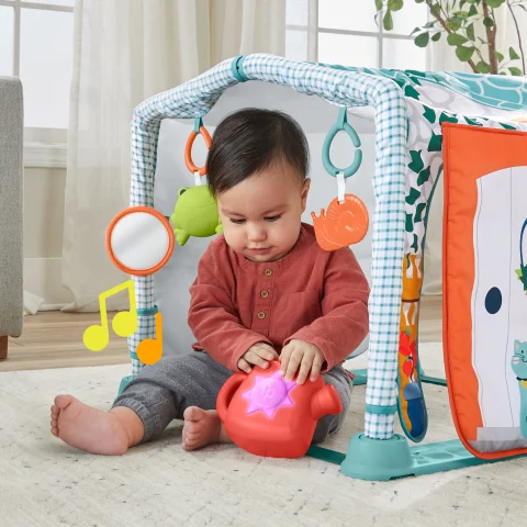 Fisher Price 3 in 1 Crawl Play Activity Gym Transforming Play Mat Sam s Club