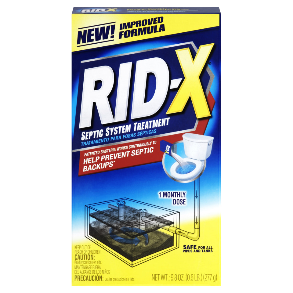 RIDX Septic Treatment Drain Opener, 3 Month Supply of SeptiPacs, 3.2oz