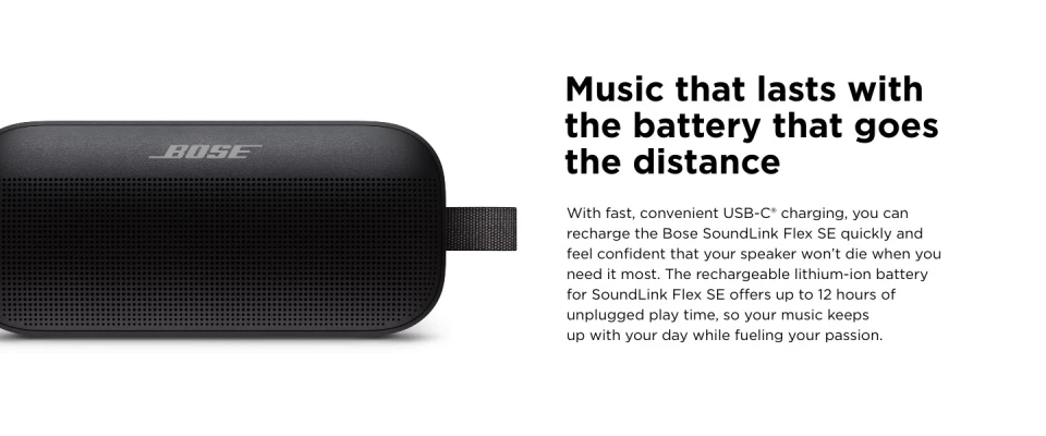 スピーカー・ウーファー Bose SOUNDLINK FLEX SE Amazon.com: Bose SoundLink Flex Bluetooth Speaker, Portable