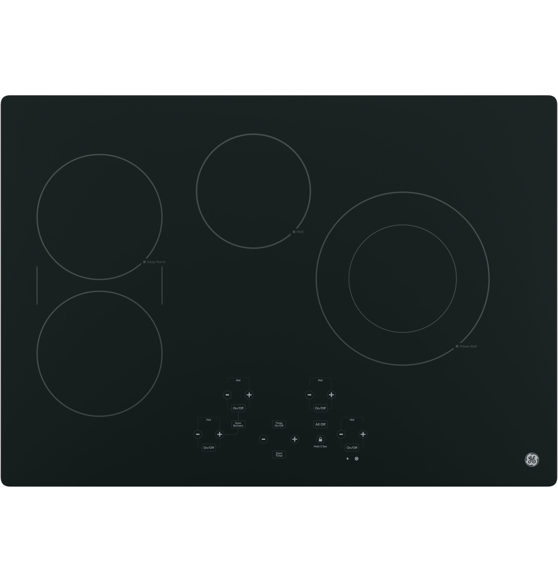 Ge Jp5030djbb 30 4 Element Radiant Electric Cooktop Brandsmart Usa