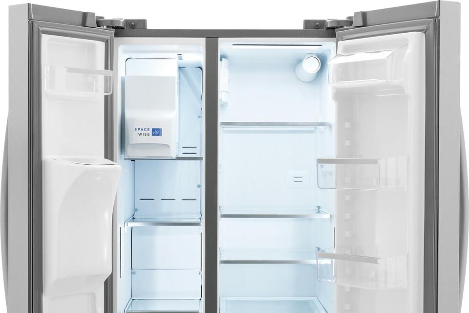 thumbnail video image 7 of FRIGIDAIRE GRSS2352AF side by side freestanding refrigerator, 7 of 7