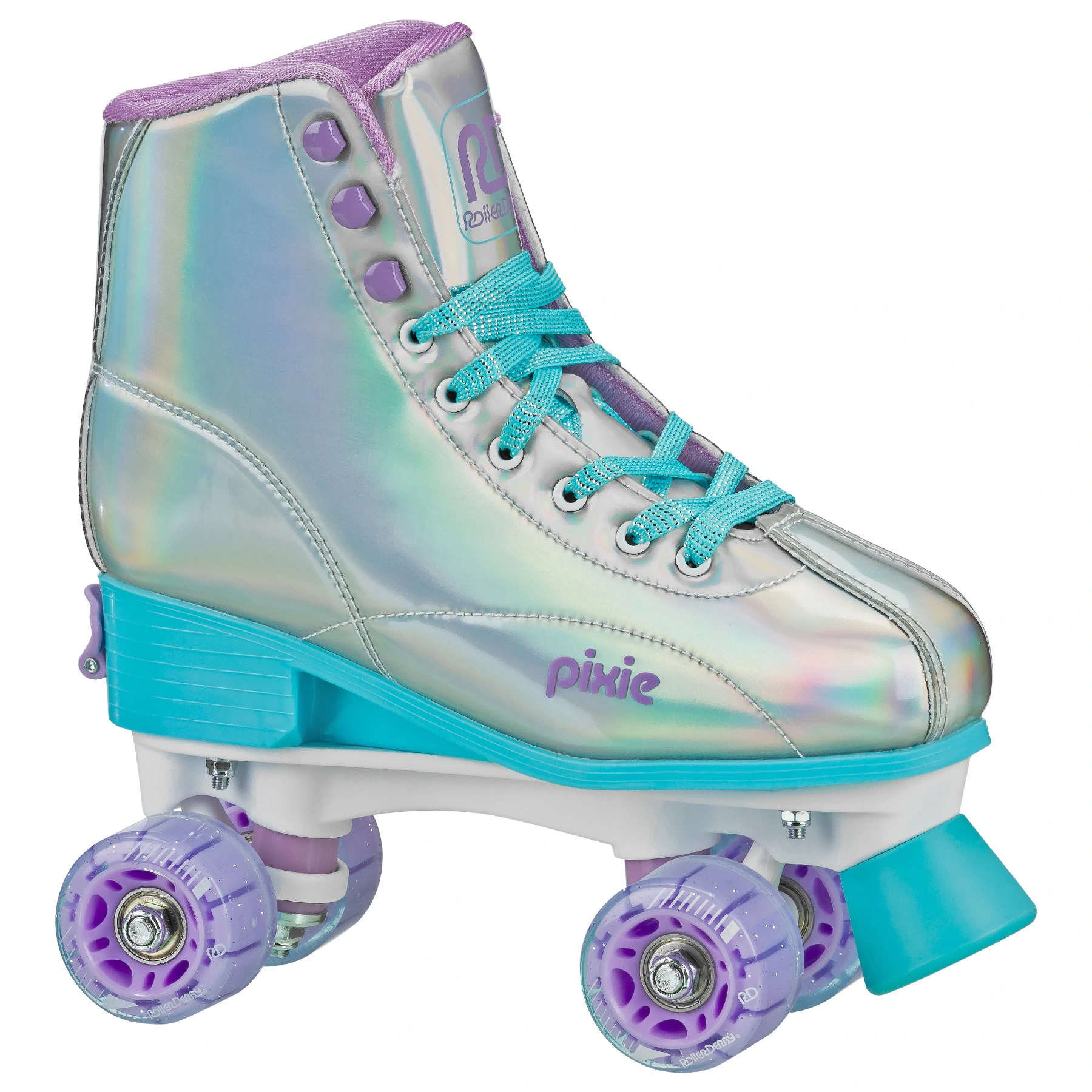 Roller Derby Girls Pixie Holographic Roller Skates with Adjustable Sizing 3 6 Walmart