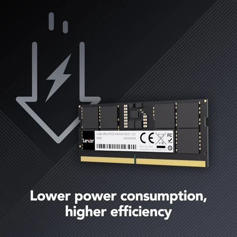 Lexar 32GB (2 x 16GB) DDR5-5600 PC5-44800 CL46 Dual Channel Laptop